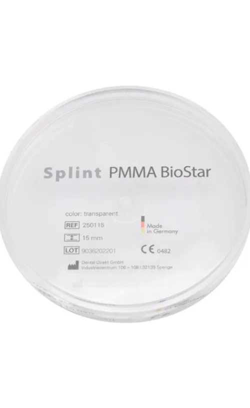 Biostar Splint - Dischi in PMMA per la produzione di splint