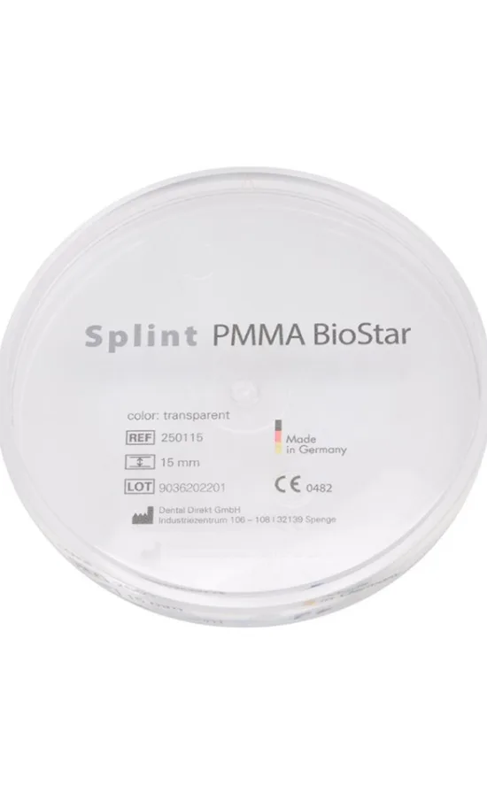 Biostar Splint - Dischi in PMMA per la produzione di splint