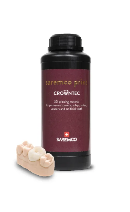 Saremco Crowntec - resina per stampa 3D di corone permanenti, onlay faccette e denti artificiali
